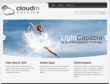 Tablet Screenshot of cloudinservice.com